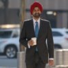 World Bank President Ajay Banga arrives for his first day of work at World Bank headquarters in Washington, U.S. June 2, 2023. REUTERS/Jonathan Ernst